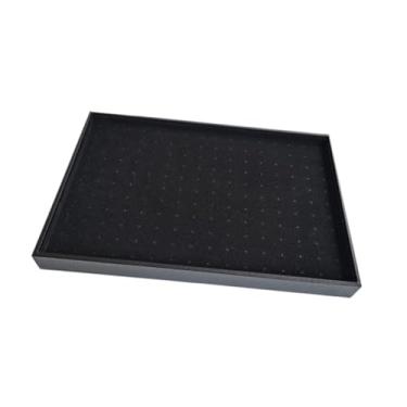 Imagem de Dynwave Bandeja de exibição de brincos com 160 buracos, organizador de joias, moderno, portátil, suporte de joias para pulseiras, casa, quarto, venda