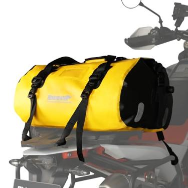 Imagem de Rhinowalk Bolsa de viagem impermeável de 45 L, bolsa de viagem para motocicleta, com grande espaço de armazenamento, suporte traseiro para motocicleta, bolsa de bagageiro para passeios de barco