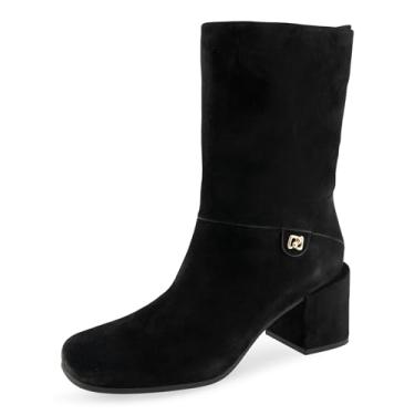 Imagem de Aerosoles Bota feminina Oro cano médio, Camurça preta, 37