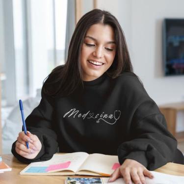 Imagem de Blusa Moletom De Frio Faculdade Medicina Med Feminina Adulto - Blusa M
