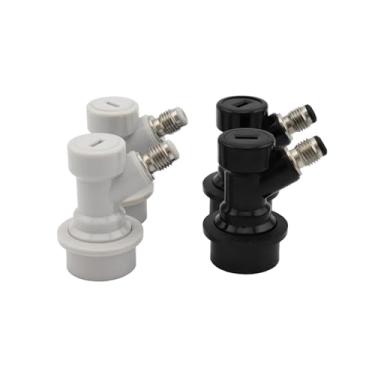 Imagem de Fabricação caseira de cerveja Ball Lock Quick Disconnects 1/4" MFL Gas & Liquid Homebrew Cornelius Corny Keg Connectors Kegerator Beer Dispenser Acessórios para vinho(2 pairs)
