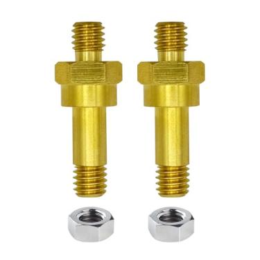 Imagem de Ampper Brass Long Stud Side Post Battery Terminal Bolt, Standard Battery Side Post Extender Stud for GM, Pack of 2