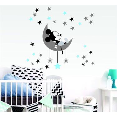 Imagem de Adesivo de Parede Mickey na Lua - 45x50cm