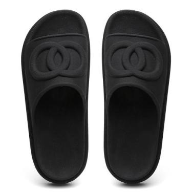 Imagem de Sandália feminina Papete tamanco  chinelo de dedo feminino casual leve