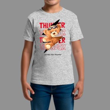 Imagem de Camisetas Infatil Básica Masculina Casual Confortável Gola Redonda Thu