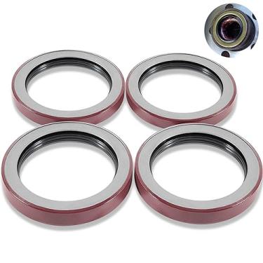 Imagem de Vedação de óleo unitizada para roda de cubo de reboque peças 10-51 (370150BGO) para eixos 9K-10K GD Capacidade ID 7.3 cm x OD 9.9 cm (pacote com 4) 010-051-00