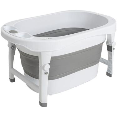 Imagem de Banheira Dobrável Kiddo Ofurô Oyster Cinza e Branco