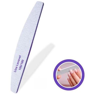 Imagem de 1 Lixa de Manicure 100/180 Lavavel Polidora de unha - A.R Variedades M