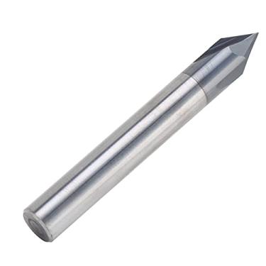 Imagem de Chanfer End Mill 3 Flauta 60 ° Tungstênio Aço CNC Bit do Roteador de Escultura para Alumínio e Moagem de Cobre (D8*60 °*60L)