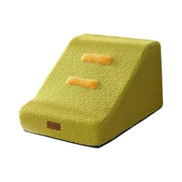 Imagem de Generic Escadas de cachorro para cães pequenos Pet Pasta 2 Etapa macia para sofá Leves e não escorregando escada de animal de estimação, para cães mais, Verde
