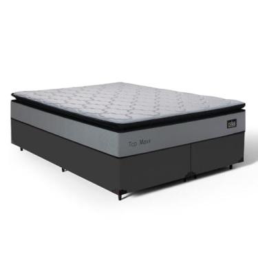 Imagem de Cama Box com Colchão de Espuma D33 Pillow Top Maxx (Preto, Queen)