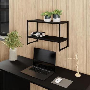 Imagem de Nicho Parede Escritório 63cm x 28cm 2 Prateleiras F5 Office - F5 Offic