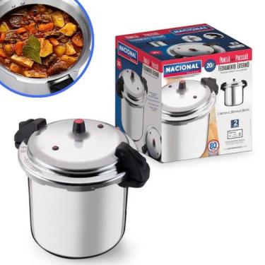 Imagem de Panela de Pressão Fechamento Externo Nacional - Aluminio Nacional, 20 