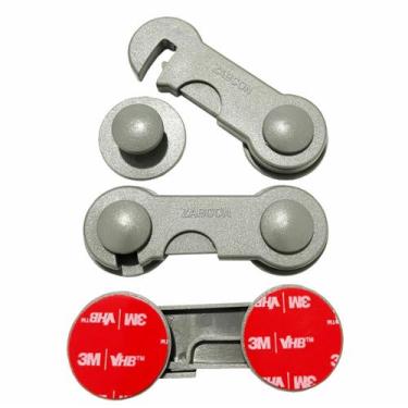 Imagem de Kit 8 Trava Gaveta Armário Geladeira Porta Vaso Sanitário Segurança Pr