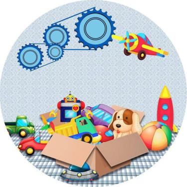 Imagem de Painel Redondo 3D Sublimado Brinquedos Frd-2718