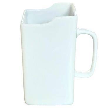 Imagem de Porta Leite e Suco Caixinha - Porcelana Branca - Antilope Decor Porcel