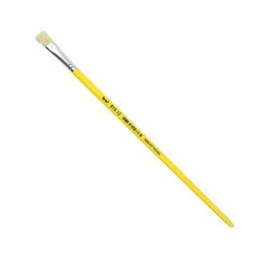 Imagem de Pincel Chato Cabo Longo N 815-12 BRW  Pincel para Pintura  Artesanato 