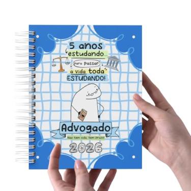 Imagem de Agenda Profissões Flork 2026, 1 Dia por Página, Formato A5, Capa Dura, presente criativo (Advogado)