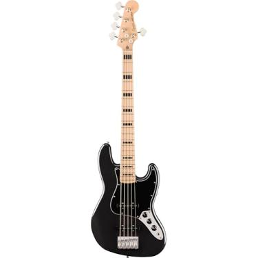 Imagem de Affinity Series Active Jazz Bass V, Maple Fingerboard, Black Pickguard, Black Metallic