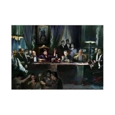 Imagem de Tony Montana Scarface Movie Poster Pintura Em Tela Arte De Parede Para