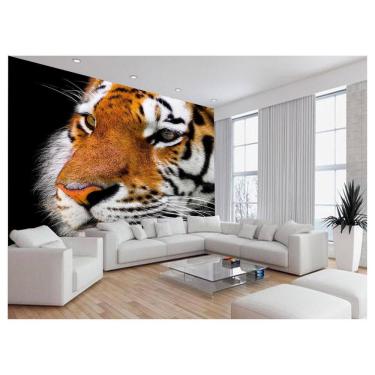 Imagem de Papel De Parede 3D Animais Tigre Rosto Olhando 3,5M Anm558