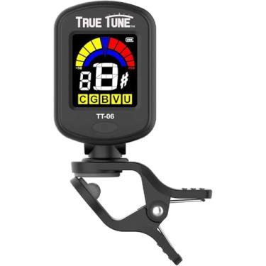 Imagem de True Tune Afinador Cromático De Instrumentos Tt-06 Recarregável Com Clipe Para Guitarra, Baixo, Ukulele, Banjo, Violino E Bandolim Visor Colorido
