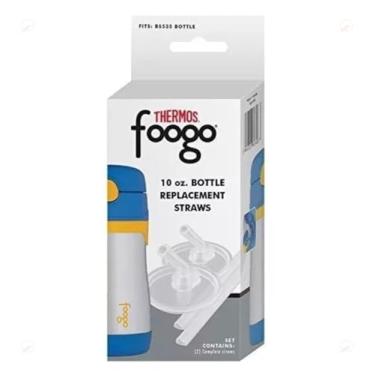 Imagem de Kit Canudo + Bico de silicone: 2un - Refil para Garrafa Térmica Infantil Thermos FOOGO / BS535-290ml