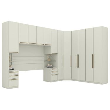 Imagem de Quarto Casal Modulado Completo 7 Pecas Seletto Areia Henn Areia