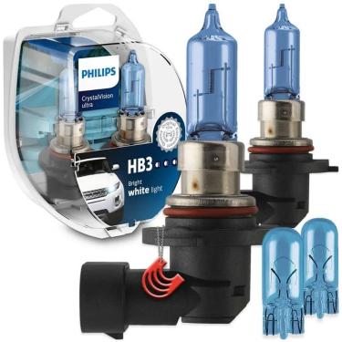 Imagem de Kit Lâmpada Philips Crystal Vision Ultra Hb3 60W 12V 4300K