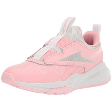 Imagem de Reebok Tênis de corrida unissex infantil Xt Sprinter sem cadarço, Brilho rosa/prata metálico, 3 Little Kid