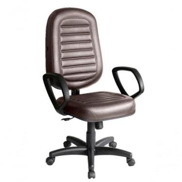 Imagem de Cadeira Presidente Para Escritório Linha Blenda Marrom - DESIGN OFFICE