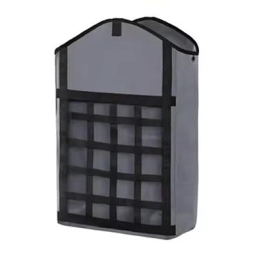 Imagem de kowaku Suporte para Fardos de Feno com Gancho, Material Oxford, para Alimentação de Cavalos e Gado, Cinza