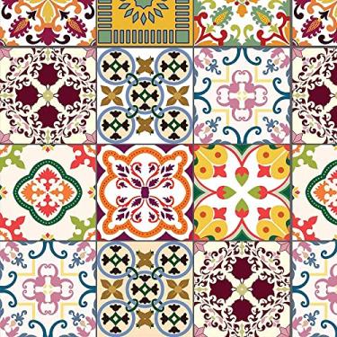 Imagem de Papel de Parede Adesivo Autocolante Decore Sua Cozinha Estilo Gourmet Decoração Azulejo 15 Metros