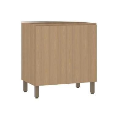 Imagem de Balcão Modulado 80cm (sem Tampo) 2 Portas Slim Luciane, Freijó/Freijó 