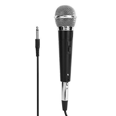 Imagem de Sonew Firado Dynamic Microfone Profissional HiFi Sound Mic Com Diretividade Cardióide para KTV, Performances Vocais e Reuniões - Design de Bobina de Manutenção de Mão Preta (Preto)