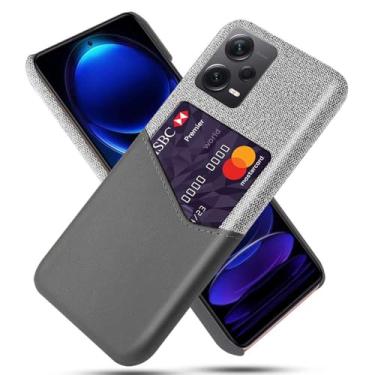 Imagem de Capa para Xiaomi Redmi Note 12 PRO PLUS,Tela e tampa de couro PU,Antideslizante,360°cobertura completa à prova de choque com 1 slot de cartão atrás,Prevenção de queda-Gray