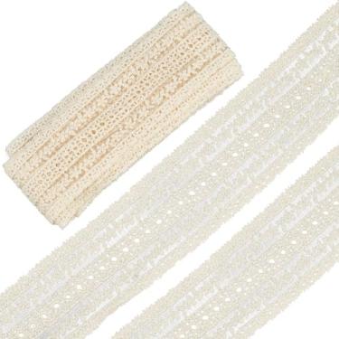 Imagem de GORGECRAFT 2,2 polegadas de largura vintage de algodão acabamento em renda 5 jardas fita de renda floral branco tule crochê tecido bordado guarnição para artesanato DIY lixo diário suprimentos