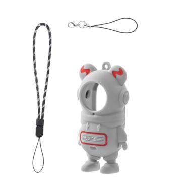 Imagem de StarMei-HJXD Capa protetora compatível com câmera Insta360 GO3S/GO3, capa de silicone com cordão para Insta360 GO3S/GO3 (cinza)