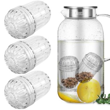Imagem de 3 infusor de frutas transparente, infusor de chá para garrafas de boca larga, coador de chá, bola de tênis compatível com Stanley, Hydro Flask, Iron Flask, Takeya, ThermoFlask e similares