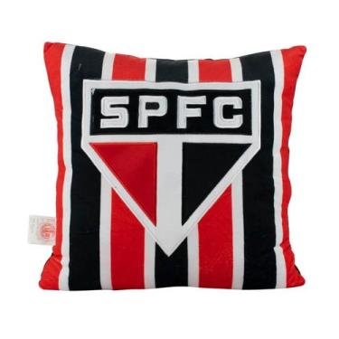 Imagem de Almofada Quadrada Escudo Time 36x36cm - São Paulo SPFC - Mileno