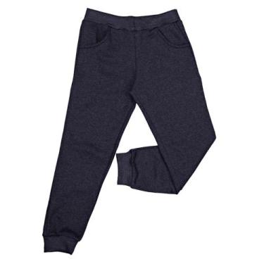 Imagem de Calça Moletom Infantil Menino Menina Moletinho Cores Lisa Jogger Skinn