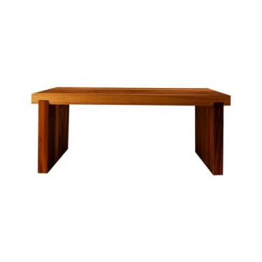 Imagem de Expositor Decoração Buffet Festa Suporte Modular Escadinha Escada Para Confeitaria Pâtisserie Porta Doces Em Madeira Teca Rustica Com Imã Linha Wooden Glow linha Premiu (40x20x17)