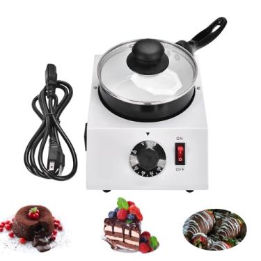 Imagem de INTBUYING Panela de derretimento de chocolate para derretimento de doces derretimento máquina de fondue para derretimento de chocolate 110 V 60 Hz aquecedor elétrico para chocolate, doces, manteiga