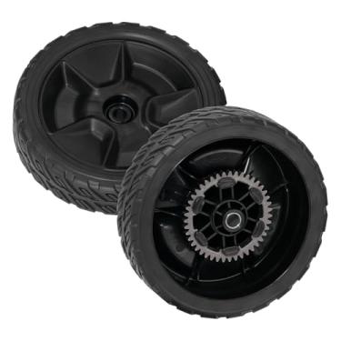 Imagem de XaXmTee HRN216 Kit de rodas traseiras para cortador de grama com 2 peças de substituição para 42710-VR8-N00ZA Roda de tração para cortador de grama de 20 cm compatível com Honda HRN216