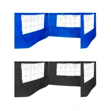 Imagem de Tenda De Parede 3 Paredes Gazebo Dobrável Camping Lateral (azul)