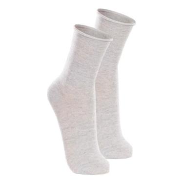 Imagem de Kit com 2 Pares de Meias sem Punho Casual Lupo 1275-011, Cinza, 45-48
