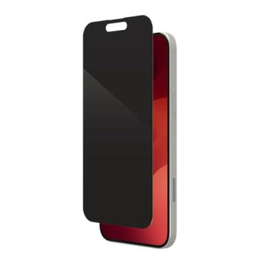 Imagem de ZAGG InvisibleShield Glass Elite Privacy, protetor de tela de vidro temperado para iPhone 15 Plus [6,7 polegadas] Proteção de privacidade antiarranhões, à prova de choque (preto)