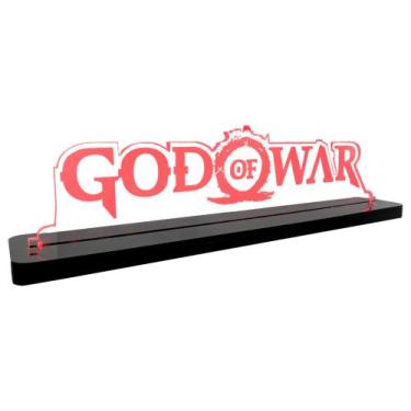 Imagem de Luminária Geek God Of War - Acrílico - MK Displays, Vermelho