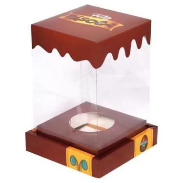 Imagem de Caixa Vitrine Prem. 350/500g Pascoa Decora - DECORA DOCES