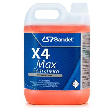 Imagem de X4 Max Sem Cheiro Lavagem Chassis Motor Rodas E Pátios 5l - Sandet